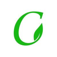 eerste c blad logo vector