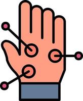 hand- acupunctuur vector icoon