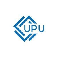 upu technologie brief logo ontwerp Aan wit achtergrond. upu creatief initialen technologie brief logo concept. upu technologie brief ontwerp. vector