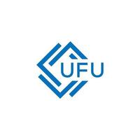 ufu technologie brief logo ontwerp Aan wit achtergrond. ufu creatief initialen technologie brief logo concept. ufu technologie brief ontwerp. vector