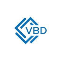 vbd technologie brief logo ontwerp Aan wit achtergrond. vbd creatief initialen technologie brief logo concept. vbd technologie brief ontwerp. vector