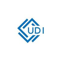 udi technologie brief logo ontwerp Aan wit achtergrond. udi creatief initialen technologie brief logo concept. udi technologie brief ontwerp. vector