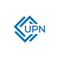 upn technologie brief logo ontwerp Aan wit achtergrond. upn creatief initialen technologie brief logo concept. upn technologie brief ontwerp. vector