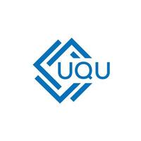uqu technologie brief logo ontwerp Aan wit achtergrond. uqu creatief initialen technologie brief logo concept. uqu technologie brief ontwerp. vector