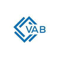 vab technologie brief logo ontwerp Aan wit achtergrond. vab creatief initialen technologie brief logo concept. vab technologie brief ontwerp. vector