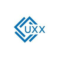 uxx technologie brief logo ontwerp Aan wit achtergrond. uxx creatief initialen technologie brief logo concept. uxx technologie brief ontwerp. vector