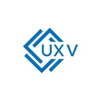 uxv technologie brief logo ontwerp Aan wit achtergrond. uxv creatief initialen technologie brief logo concept. uxv technologie brief ontwerp. vector