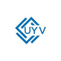 uyv technologie brief logo ontwerp Aan wit achtergrond. uyv creatief initialen technologie brief logo concept. uyv technologie brief ontwerp. vector