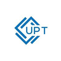 upt technologie brief logo ontwerp Aan wit achtergrond. upt creatief initialen technologie brief logo concept. upt technologie brief ontwerp. vector