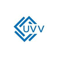 uvv technologie brief logo ontwerp Aan wit achtergrond. uvv creatief initialen technologie brief logo concept. uvv technologie brief ontwerp. vector