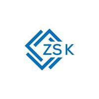 zsk technologie brief logo ontwerp Aan wit achtergrond. zsk creatief initialen technologie brief logo concept. zsk technologie brief ontwerp. vector