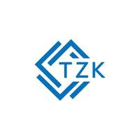 tzk technologie brief logo ontwerp Aan wit achtergrond. tzk creatief initialen technologie brief logo concept. tzk technologie brief ontwerp. vector