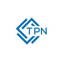 tpn technologie brief logo ontwerp Aan wit achtergrond. tpn creatief initialen technologie brief logo concept. tpn technologie brief ontwerp. vector