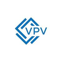 vpv technologie brief logo ontwerp Aan wit achtergrond. vpv creatief initialen technologie brief logo concept. vpv technologie brief ontwerp. vector