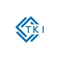 tki technologie brief logo ontwerp Aan wit achtergrond. tki creatief initialen technologie brief logo concept. tki technologie brief ontwerp. vector