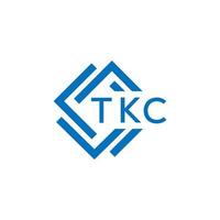 tkc technologie brief logo ontwerp Aan wit achtergrond. tkc creatief initialen technologie brief logo concept. tkc technologie brief ontwerp. vector