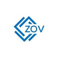 zov technologie brief logo ontwerp Aan wit achtergrond. zov creatief initialen technologie brief logo concept. zov technologie brief ontwerp. vector