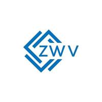 zwv technologie brief logo ontwerp Aan wit achtergrond. zwv creatief initialen technologie brief logo concept. zwv technologie brief ontwerp. vector