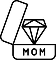 diamant vector pictogram