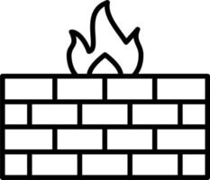 firewall vector pictogram