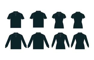 zwart polo t-shirt concept vector