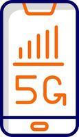 5g smartphone vector icoon