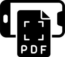 smartphone pdf vector icoon