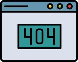 404-fout vectorpictogram vector