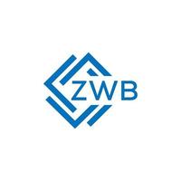 zwb technologie brief logo ontwerp Aan wit achtergrond. zwb creatief initialen technologie brief logo concept. zwb technologie brief ontwerp. vector