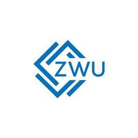 zwu technologie brief logo ontwerp Aan wit achtergrond. zwu creatief initialen technologie brief logo concept. zwu technologie brief ontwerp. vector