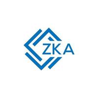 zka technologie brief logo ontwerp Aan wit achtergrond. zka creatief initialen technologie brief logo concept. zka technologie brief ontwerp. vector