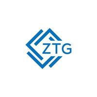 ztg technologie brief logo ontwerp Aan wit achtergrond. ztg creatief initialen technologie brief logo concept. ztg technologie brief ontwerp. vector