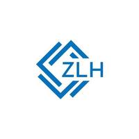 zlh technologie brief logo ontwerp Aan wit achtergrond. zlh creatief initialen technologie brief logo concept. zlh technologie brief ontwerp. vector