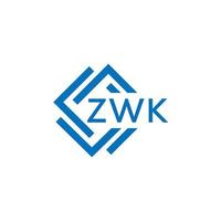 zwk technologie brief logo ontwerp Aan wit achtergrond. zwk creatief initialen technologie brief logo concept. zwk technologie brief ontwerp. vector