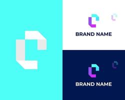 cl, lc modern brief logo vector sjabloon abstract monogram symbool