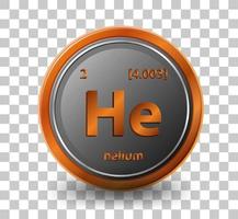 helium scheikundig element vector
