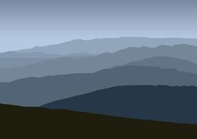 mooi bergen landschap vector illustratie