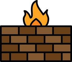 firewall vector pictogram