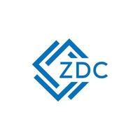 zdc technologie brief logo ontwerp Aan wit achtergrond. zdc creatief initialen technologie brief logo concept. zdc technologie brief ontwerp. vector