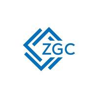 zgc technologie brief logo ontwerp Aan wit achtergrond. zgc creatief initialen technologie brief logo concept. zgc technologie brief ontwerp. vector