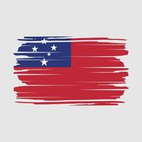 Samoa vlag borstel vector