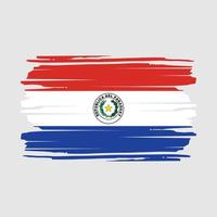 Paraguay vlag borstel vector