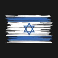 Israëlische vlag borstel vector