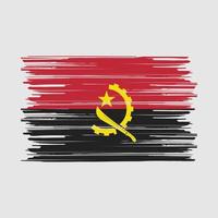 Angola vlagborstel vector