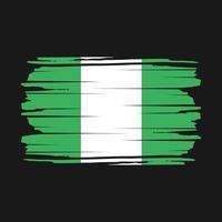 Nigeria vlag borstel vector