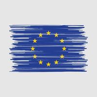 Europese vlag borstel vector