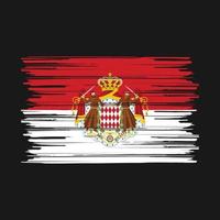 Monaco vlag borstel vector