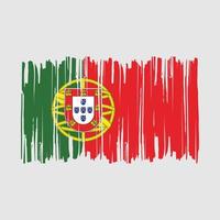 Portugal vlag borstel vector illustratie