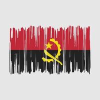 Angola vlag borstel vector illustratie