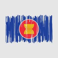 asean vlag borstel vector illustratie